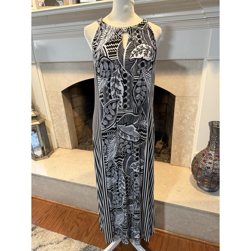 Chico’s Sleeveless Maxi Dress With Built In Bra Size Medium